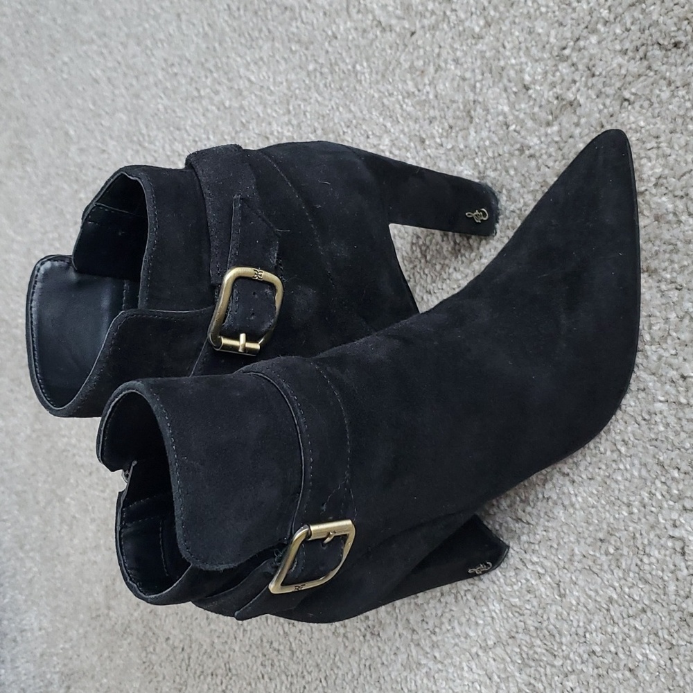 Sam Edelman Rita Black Suede Bootie